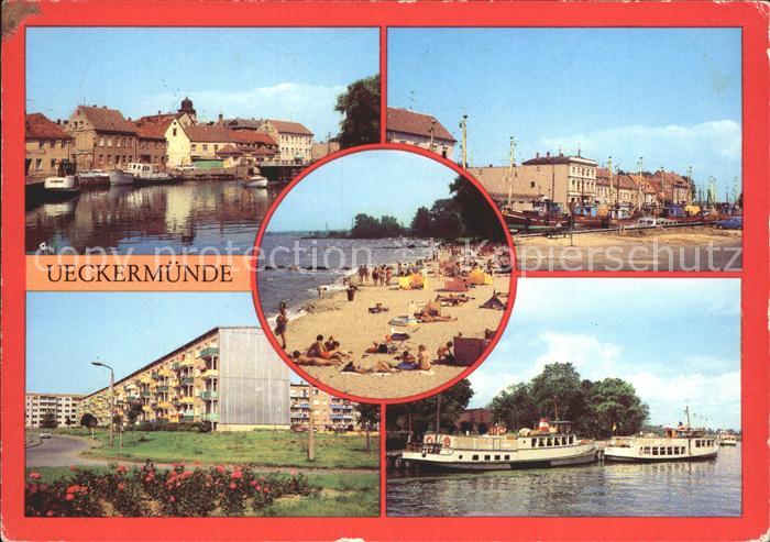 Ueckermuende Mecklenburg Vorpommern Hafen Strand