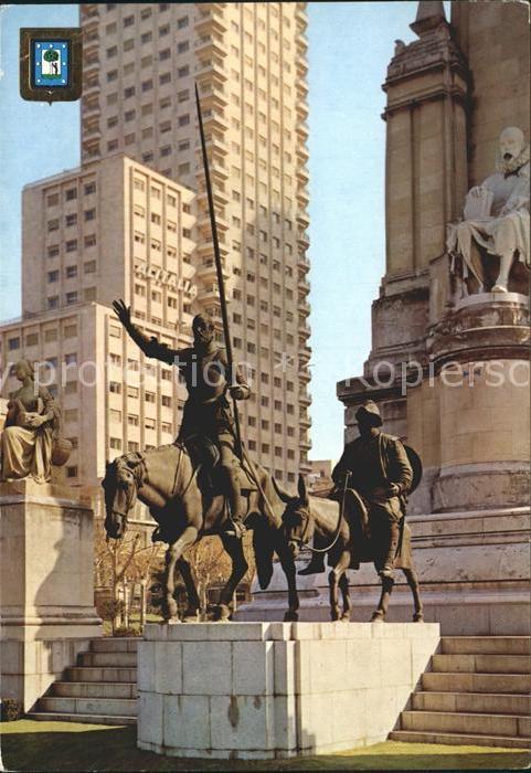Madrid Spain Monumento a Cervantes