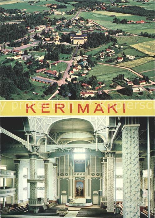Finnland Suomi Fliegeraufnahme Kerimaeki Kirche innen