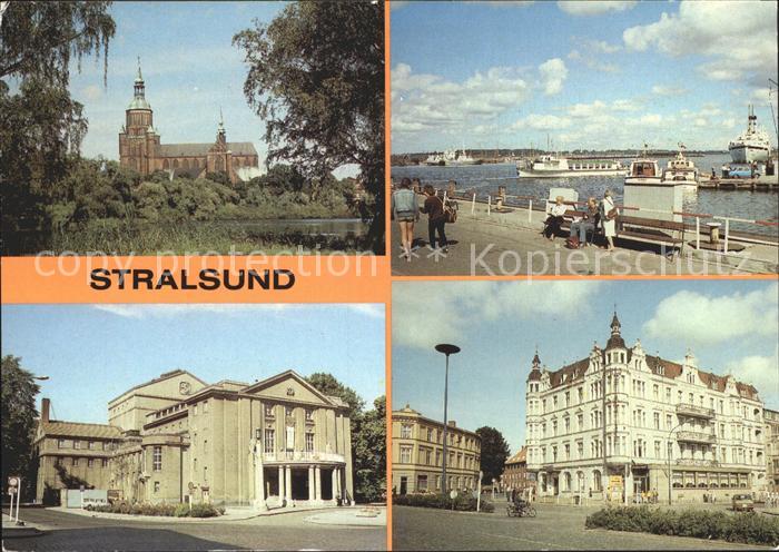 Stralsund Mecklenburg Vorpommern Hafen Theater Hotel am Bahnhof