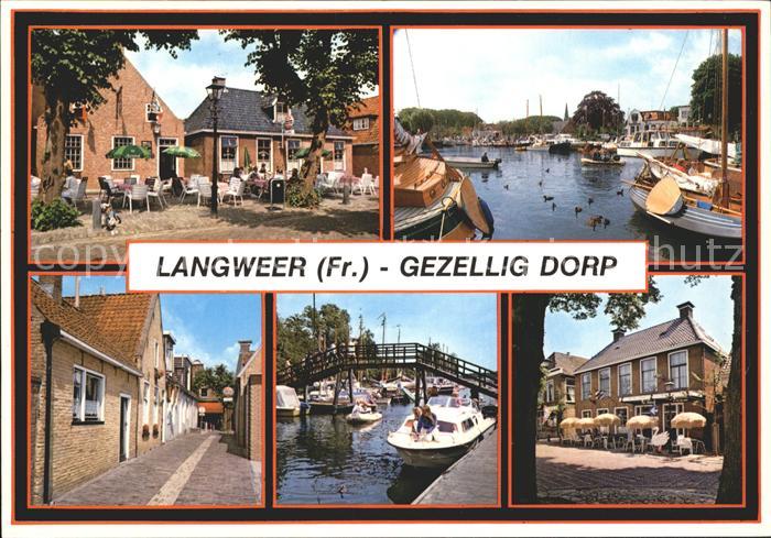 Langweer Hafen  Strassenpartie
