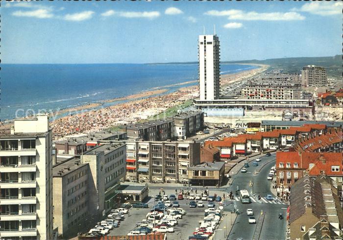 Zandvoort Holland Fliegeraufnahme mit Strand