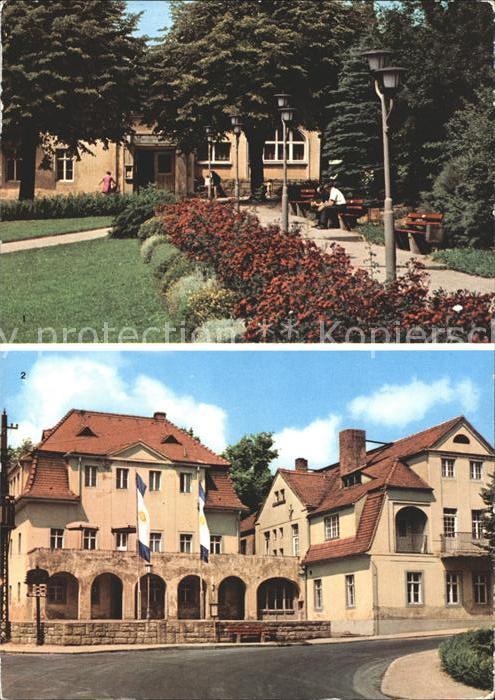 Hartha Doebeln Kurpark mit Kurhaus