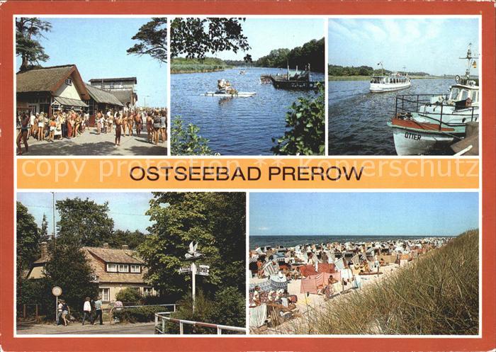 Prerow Ostseebad Strand Prerowstrom Hafen Cafe Strandeck