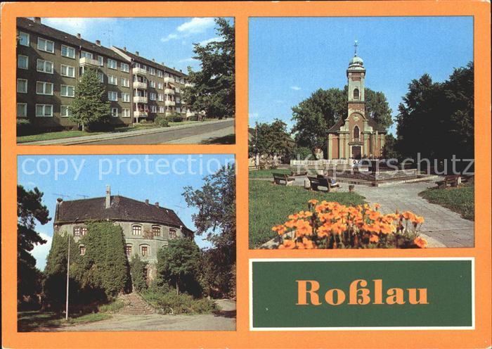 Rosslau Elbe Mitschurinstrasse Burg Schillerplatz