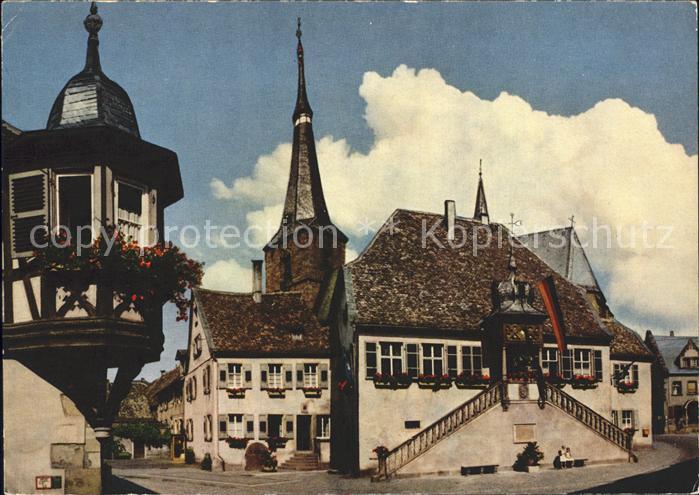 Deidesheim Rathaus mit Barocktreppe