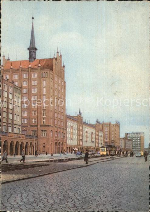 ROSTOCK  CITY Lange Strasse mit Hochhaus