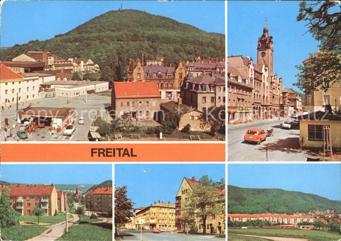 Freital mit Windberg Rathaus Platz-des-Friedens