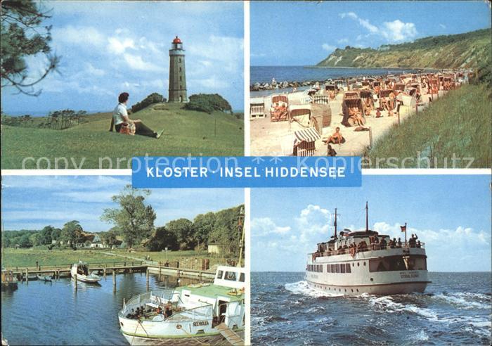 Kloster Hiddensee Strand Leuchtturm Faehre