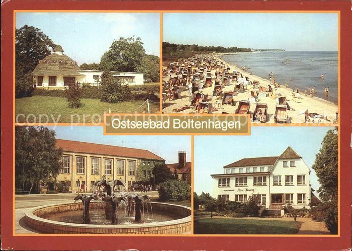 Boltenhagen Ostseebad Strand Restaurant Pavillon Erholungsheim Fritz Reuter