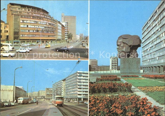 Karl-Marx-Stadt CHEMNITZ Karl Marx Monument Strasse der Nationen