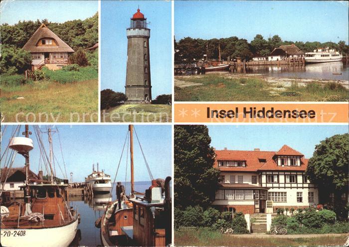 Kloster Hiddensee Hafen Leuchtturm Fischerhaus Restaurant Dornbusch
