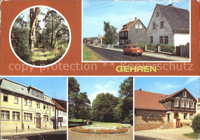 Gehren Thueringen Restaurant Goldener Hirsch Stadtpark