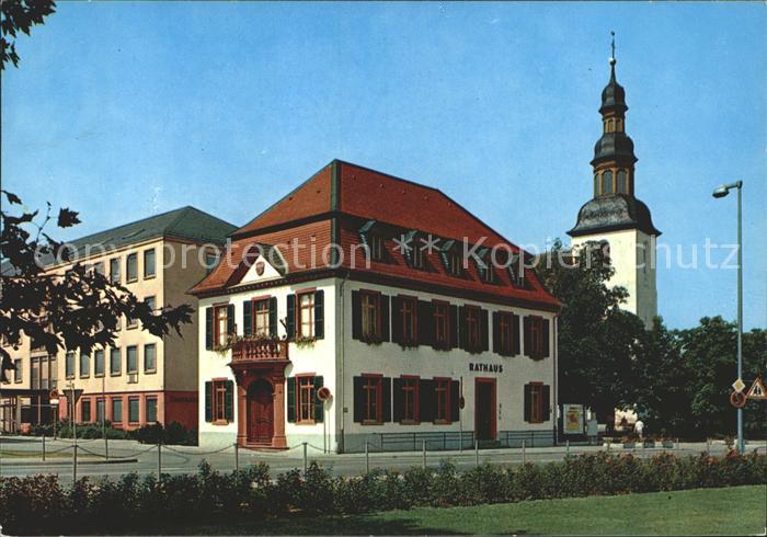 Lampertheim Bergstrasse Rathaus Kirche