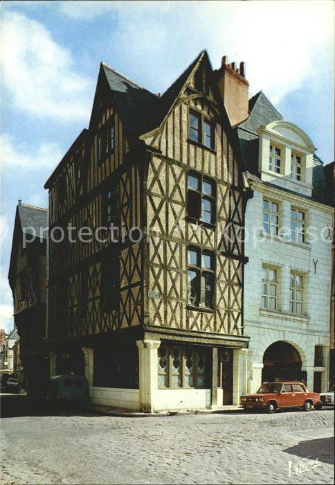 Tours Indre-et-Loire Altes Fachwerkhaus