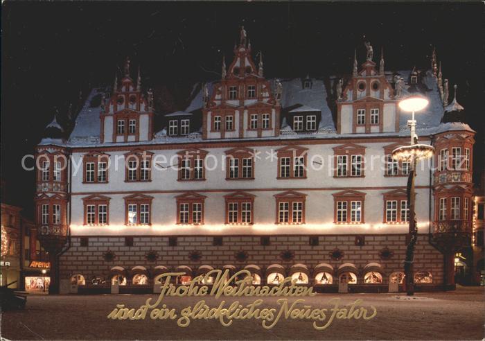 Coburg Bayern Stadthaus bei Nacht