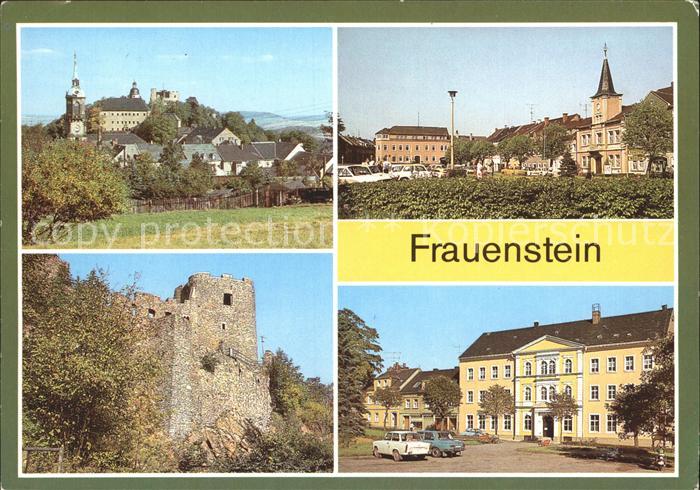 Frauenstein Sachsen Schloss und Burgruine Markt