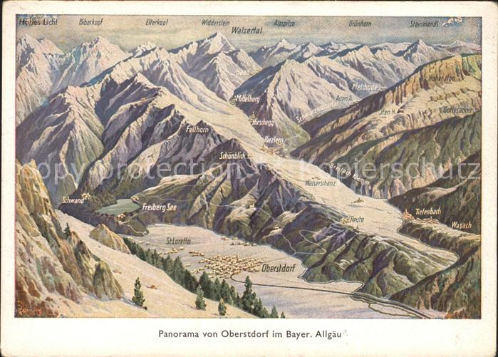 Oberstdorf Panoramakarte