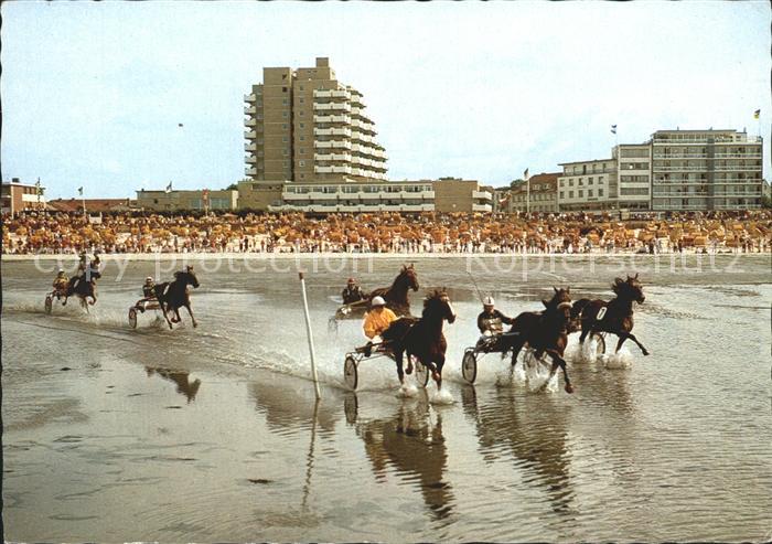 Cuxhaven Nordseebad Duhnen Trabrenne am Strand
