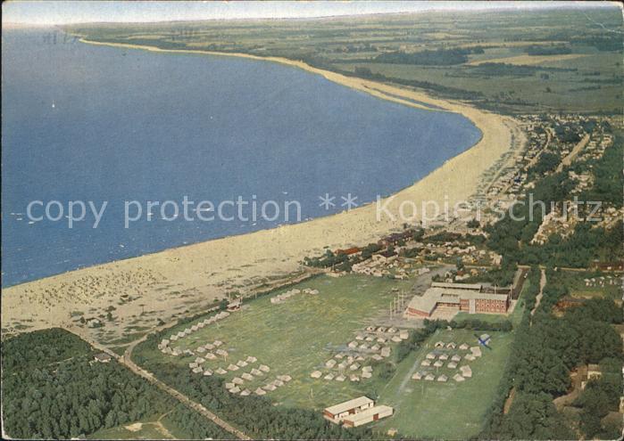 Travemuende Ostseebad Fliegeraufnahme Camping