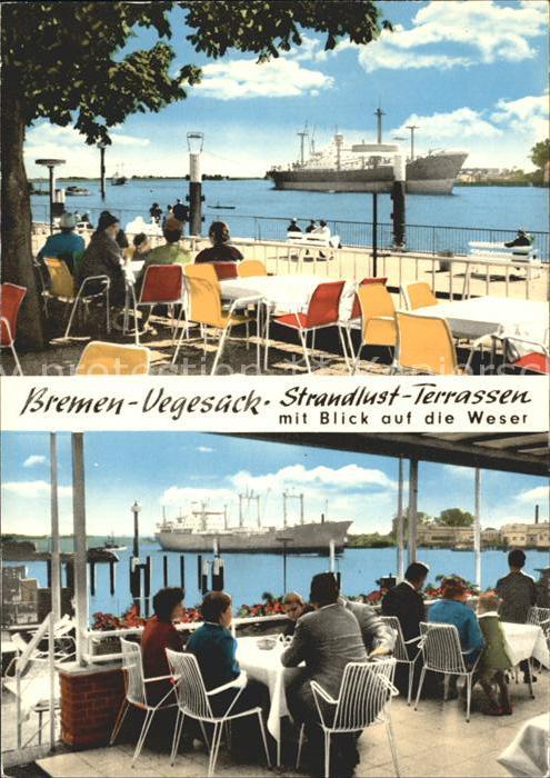 Vegesack Strandlust-Terrassen mit Weser