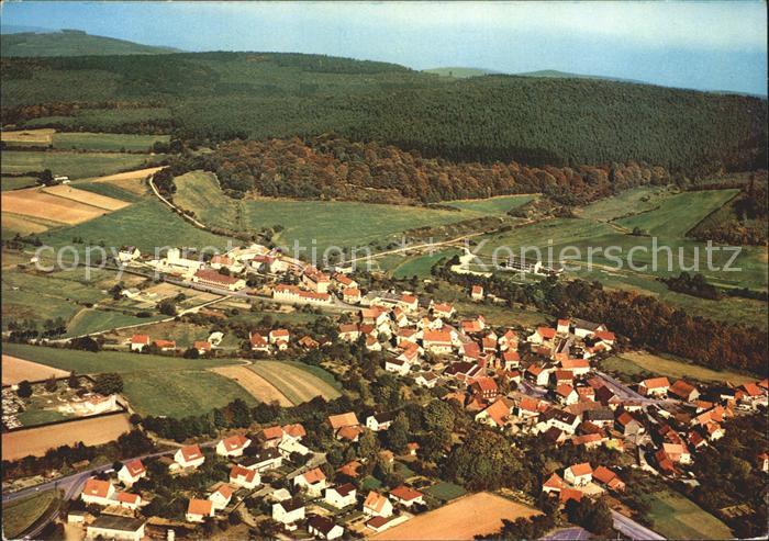 Rengshausen Hessen Fliegeraufnahme mit Kurhaus Sonneck