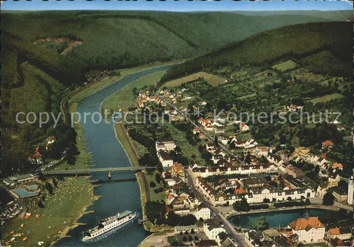 Karlshafen Bad Fliegeraufnahme mit Oberweser