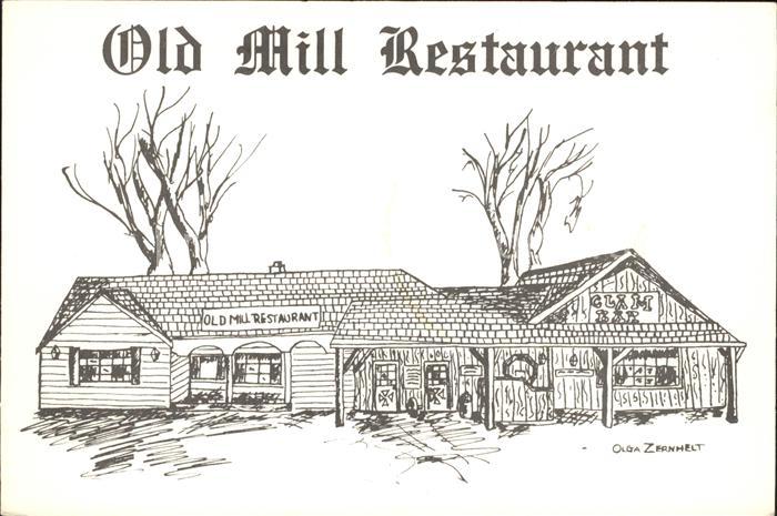 Milford Pennsylvania Old Mill Restaurant Zeichnung