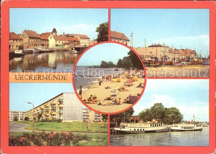Ueckermuende Mecklenburg Vorpommern Strand Hafen