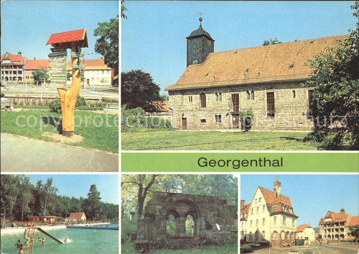 Georgenthal Gotha Waldbad Ruine des ehemaligen Zisterzinser Klosters