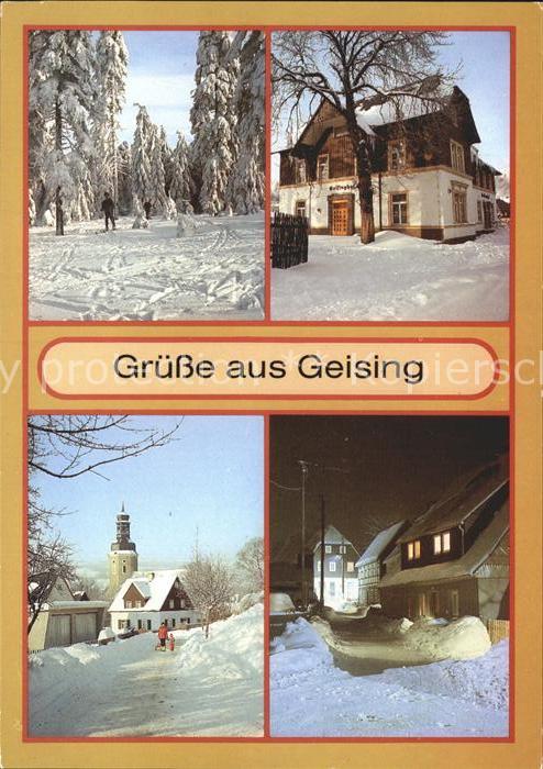 Geising Erzgebirge im Winter Hotel Geisinghof