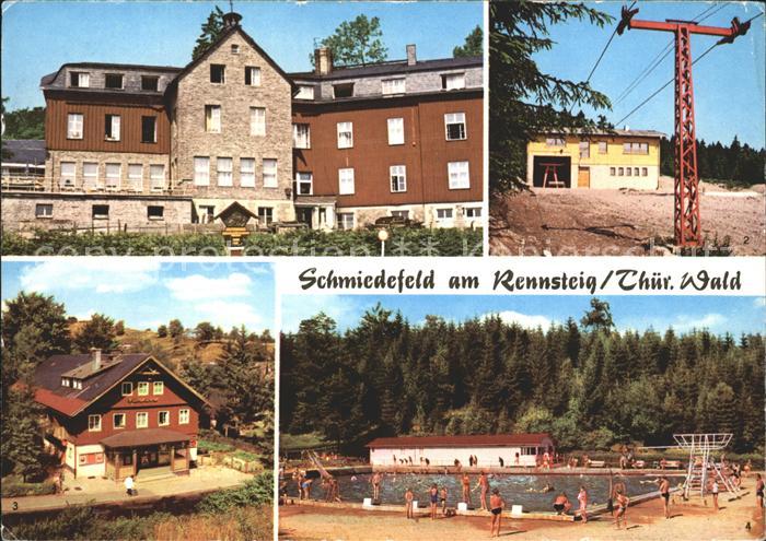 Schmiedefeld Rennsteig Schwimmbad Seilbahn