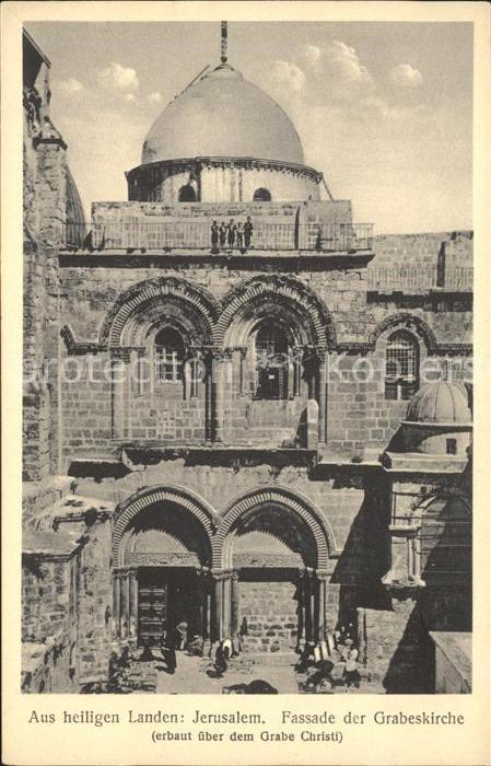 Jerusalem Yerushalayim Fassade der Grabeskirche