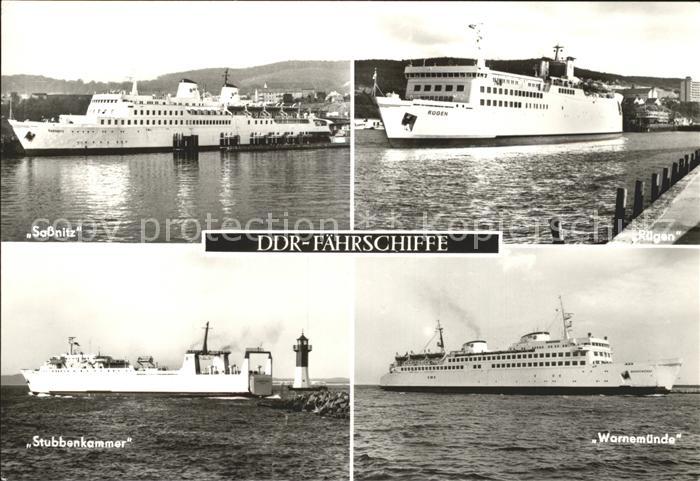 Warnemuende Ostseebad DDR Faehrschiffe Sassnitz Ruegen Stubbenkammer Warnemuende