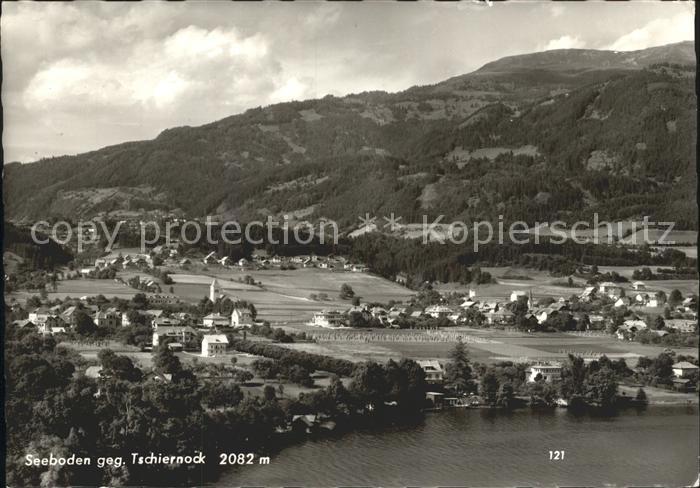 Seeboden Millstaettersee mit Tschiernock Panorama