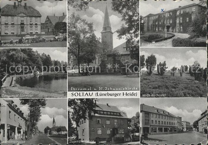 Soltau Rathaus Ratskeller Ehrenmal St Johanniskirche Krankenhaus Wilhelmstr Juge