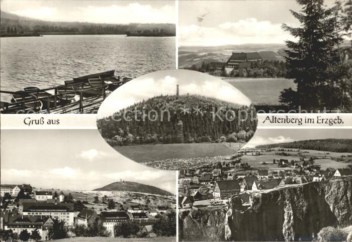 Altenberg Erzgebirge Orts und Teilansichten Bootsanlegesteg Steilkueste