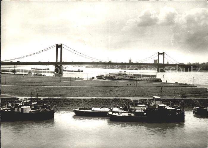 Duisburg Ruhr Homberger Rheinbruecke Hafenpartie