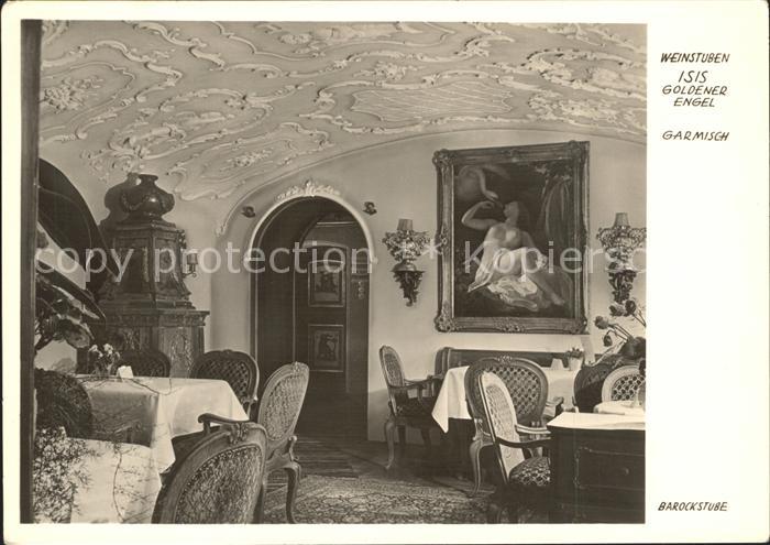 GARMISCH-PARTENKIRCHEN Bayern Weinstuben ISIS Goldener Engel