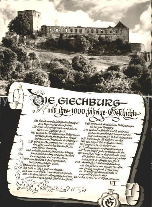 Bamberg Die Giechburg mit 1000jaehriger Geschichte