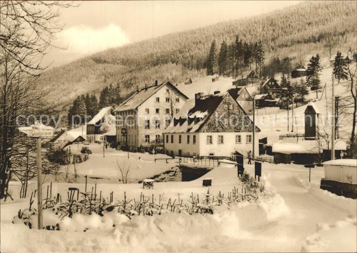 Wildenthal Eibenstock Erzgebirge Blck zum Konsum Hotel Am Auersberg