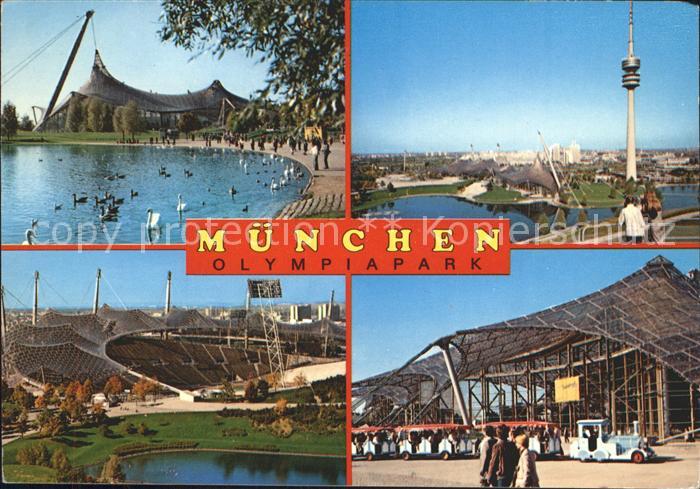 Muenchen Bayern Olympiapark Fernsehturm