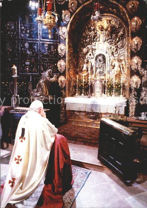 Altoetting Papstbesuch 1980 Joh Paul II in Altoetting Gnadenaltar Hl Kapelle