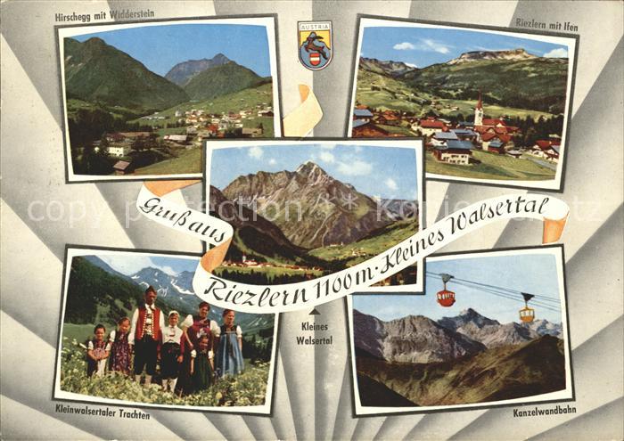 Riezlern Kleinwalsertal Vorarlberg Panorama Kleinwalser Trachten Kanzelwandbahn