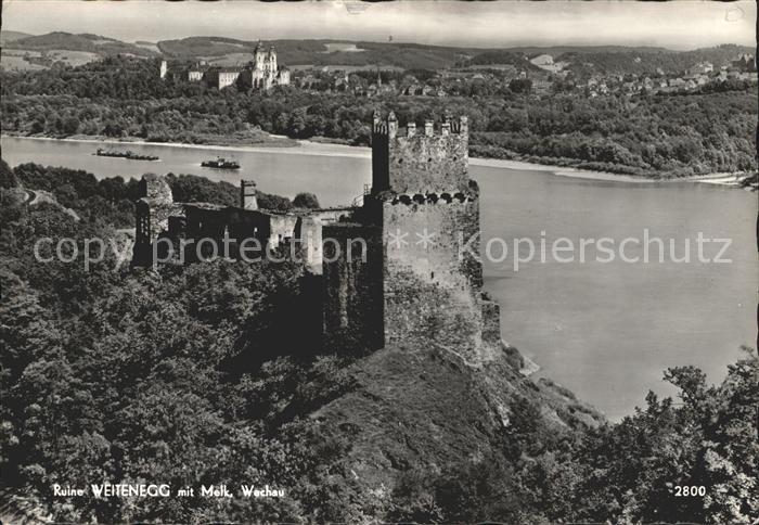 Melk Donau Ruine Veitenegg Panorama