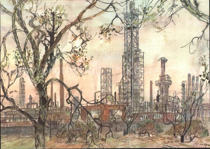BOCHUM  CITY Industrieanlagen Illustration