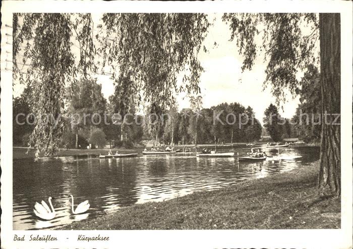 Bad Salzuflen Kurparksee Bootspartien Schwaene