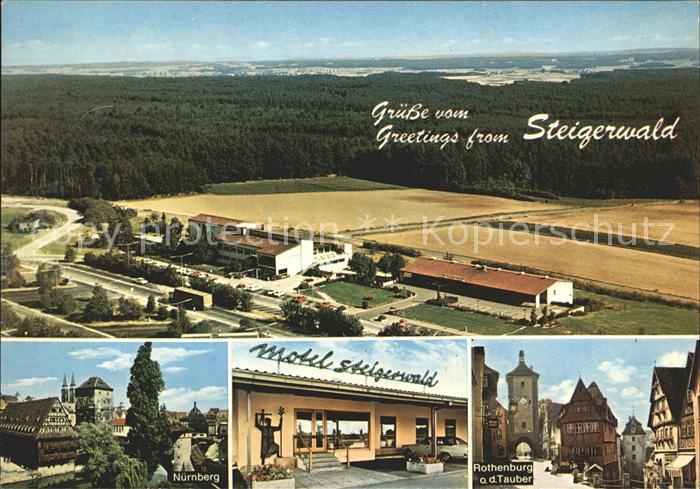 Weingartsgreuth Autobahn Rasthaus Steigerwald Fliegeraufnahme Nuernberg Rothenbu