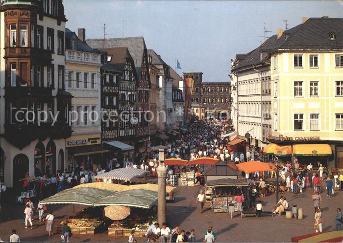 TRIER CITY Hauptmarkt mit Porta Nigra