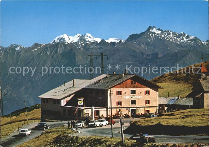 Passo del Giovo Jaufenpass Alpi Aurine Jaufenhaus mit Zillertaler Alpen